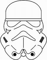 Coloring Stormtrooper Pages Mask sketch template
