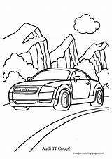 Audi Tt Coloring Pages Automobile Coupe Print Browser Window Book Color sketch template