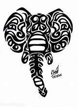 Elephant Tribal Drawing Tattoos Tattoo Head Designs Drawings Henna Deviantart Animal African Wallpaper Wonderful Face Animals Family Wallpapersafari Facing Getdrawings sketch template