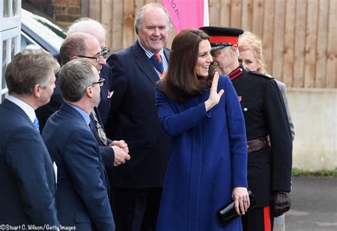kate in a new blue goat fashion coat for action on