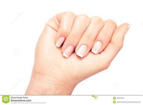 care for sensuality woman nails stock image image of