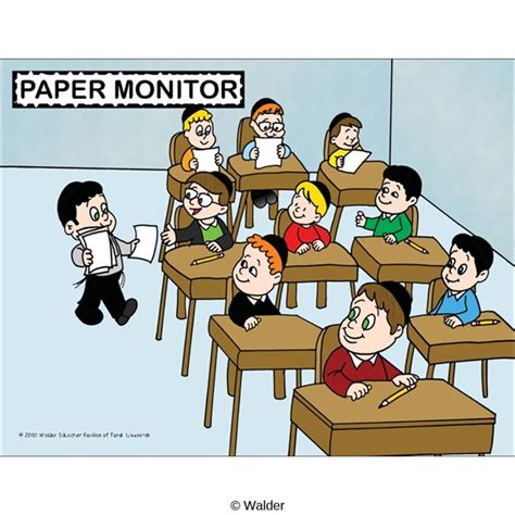 classroom jobs paper monitor walder education