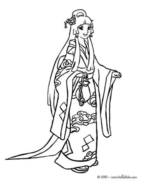 traditional japanese princess coloring pages hellokidscom