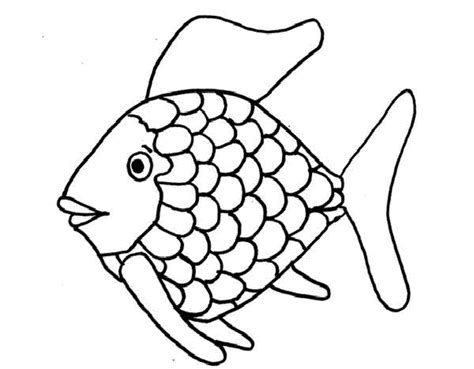 rainbow fish outline    clipartmag