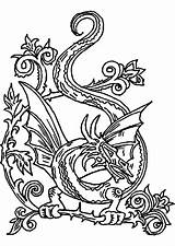 Dragons Coloring Printable Adult Pages Teahub Io sketch template