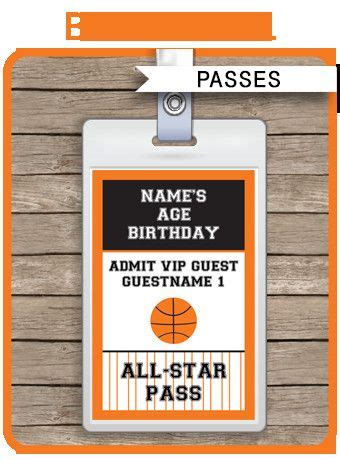 printable vip pass template simple template design party