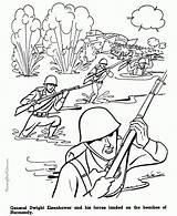 Normandy Eisenhower Dwight sketch template