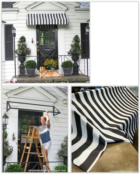 diy cloth awning tutorial  simple welded frame  outdoor fabric  create  awning