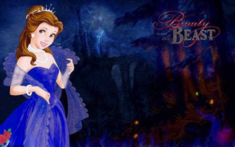 Disney Princess Images Belle In Blue Hd Wallpaper And