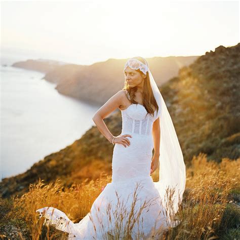 Panoramic Greek Wedding In Santorini Bridestory Blog