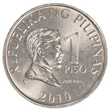 photo   philippine peso coin isolated  white background image  market jose money