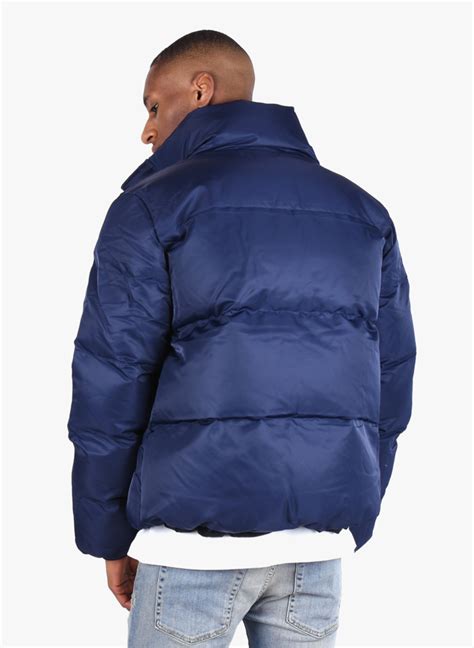 daily paper core puffer jacket navy blue mensquare