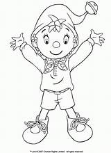 Noddy Coloring Color Pages Library Clipart Drawing sketch template