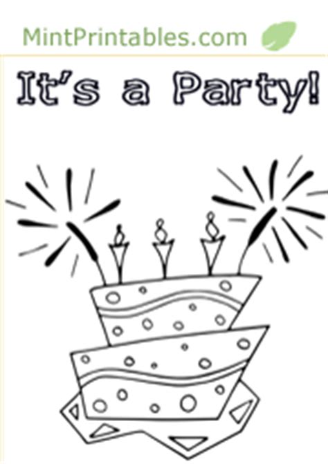 printable birthday party invitations