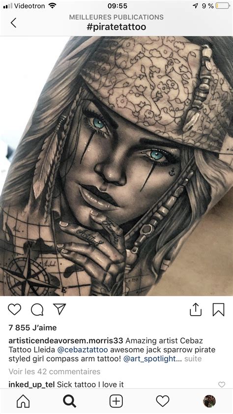 Pin By Marlien Smidt On Crazy Tattoos Native Tattoos Pirate Girl