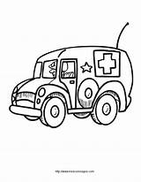 Ambulance Coloring Transportation Kb Pages Visit Printable sketch template