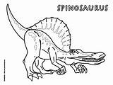 Spinosaurus Dinosaur Colouring sketch template