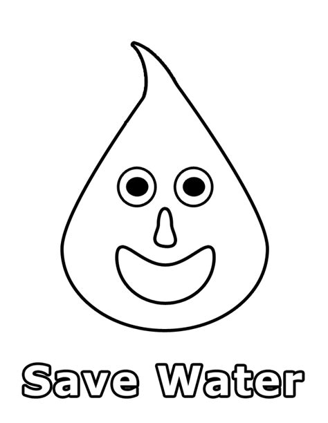 save water colouring pages clip art library