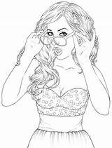 Teenage Coloring Pages Girls Printable Sexy Kids sketch template
