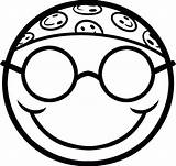 Emoji Coloring Pages 60s Kids sketch template