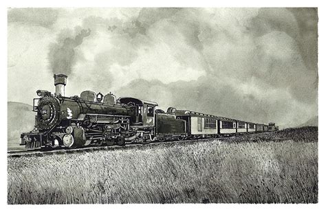steam train drawing  jonathan baldock