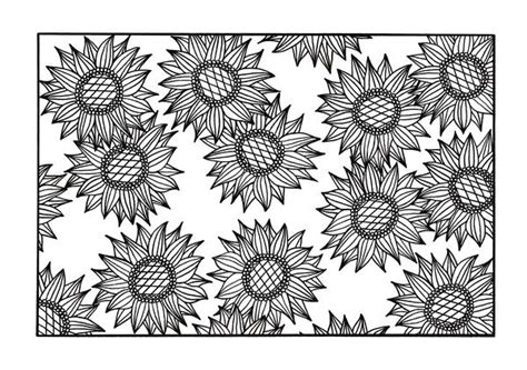 detailed sunflower coloring pages  adults thanksgiving coloring