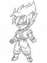 Pages Coloring Goten Saiyan Super Recommended sketch template