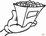 Popcorn Coloring Pages Printable Chips Bag Shopping Outline Grill Color Draw Kernel Book Getcolorings Corn Pop Print Colouring Gif sketch template