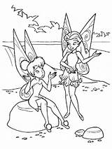 Tinkerbell Pages Coloring Printable sketch template