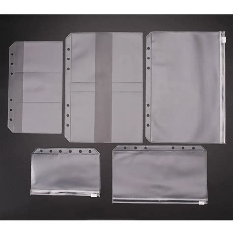 A5 A6 A7 Pvc Presentation Binder Folder Zipper Receive Bag Planners