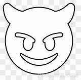 Emojis Devil Horns Outlines Unnecessary Transparent Clipartkey Pngkey sketch template