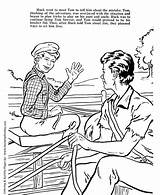 Finn Huckleberry Tom Sawyer Coloring Pages Drawing Story Adventure Kids Huck Twain Mark Getcolorings Jerry Getdrawings Honkingdonkey Youth Children Color sketch template
