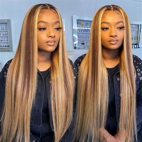 4 27 Honey Blonde 13×4 Lace Front Wig Highlight Body Wave