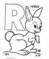 Coloring Letter Pages Abc Preschool Alphabet Printable Easter Rabbit Color Sheets Activity Print Worksheets Clipart Kids Kid Sheet Honkingdonkey Activities sketch template