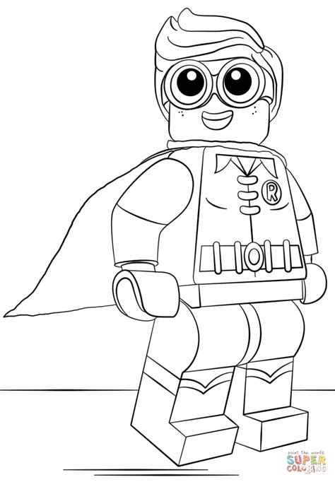 lego robin coloring page  printable coloring pages