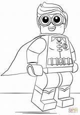 Coloring Robin Lego Pages Printable sketch template