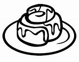 Cinnamon Roll Clipart Rolls Coloring Drawing Pages Cliparts Clip Cookie Library Getdrawings Tootsie Color Clipground Coloringkidz sketch template