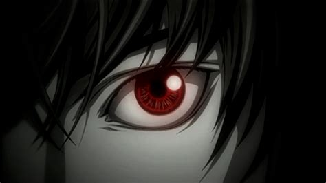 red eye  light light yagami anime eyes anime