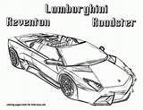 Coloring Lamborghini Ferrari Reventon sketch template