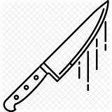 Knife Blood Drawing Bloody Icon Getdrawings sketch template