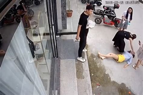 An Image From Surveillance Footage Shows Liu Zengyan On The Street