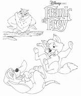 Capper Frey Toby Tod Ausmalbilder Malvorlagen Coloriages Kleuren Coloriage Animaatjes Disneymalvorlagen Colorier Animes Kleurplatenwereld Pluto Castillo sketch template