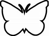 Butterfly Outline Clip Clipart sketch template