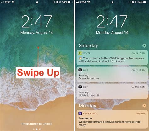 How To Find Notifications In Ios 11 S New Lock Screen And