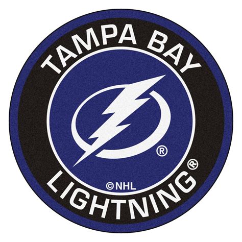 nhl tampa bay lightning roundel mat  diameter tampa bay