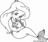 Ariel Coloring Disney Princess Pages 88e5 Little Printable sketch template