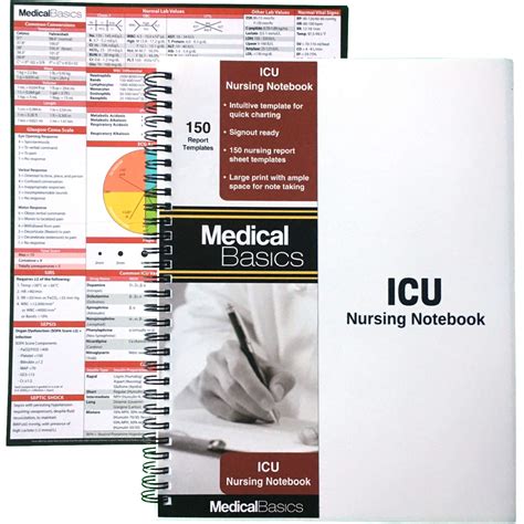buy icu nursing large print patient template quick charting