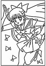 Coloring Sailor Venus Pages Jupiter Popular Library Coloringhome sketch template