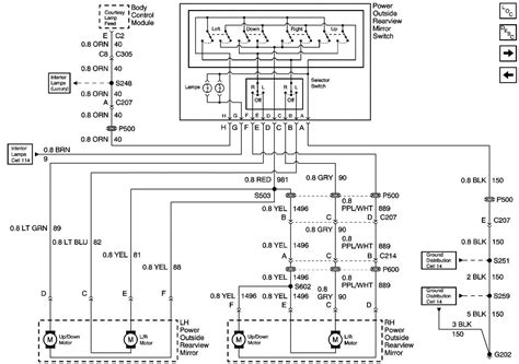 power mirror wiring diagram chevrolet wiring diagram