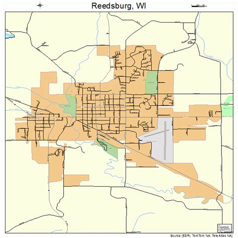 reedsburg wisconsin street map